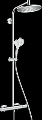 Hansgrohe Душова система Crometta S Showerpipe 240 1jet з термостатом 27267000 XP27135 фото