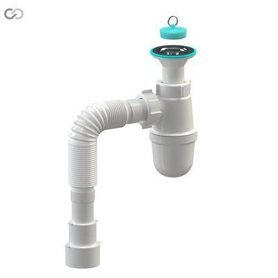 Сифон SoloPlast Т-0515 з клапаном cliak-clak Т-0515 фото