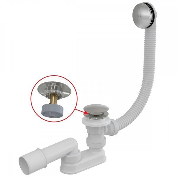 Сифон для ванни AlcaPLAST для ванни A507 CKM Klick-clack . 130-20541 фото
